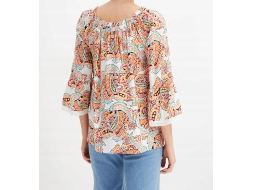 B.P.C bluzka z wiskozy wzory z koronką 44.