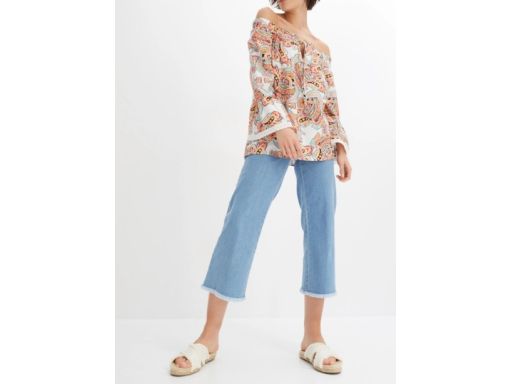 B.P.C bluzka z wiskozy wzory z koronką 44.