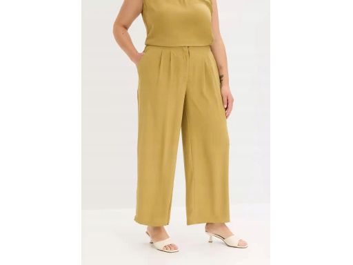 B.P.C spodnie oliwkowe strukturalne damskie r.48