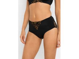 B.P.C figi czarne z koronką brązową metaliczną 40/42.