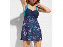 B.P.C długie tankini wzorzyste z figami r.48