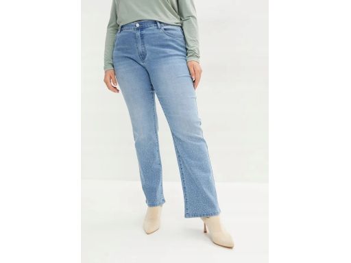 B.P.C jeansy bootcut ze sztrasami r.44