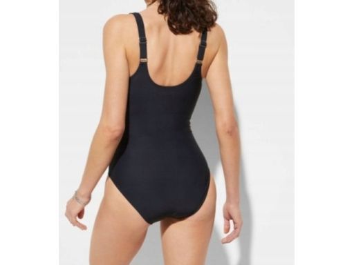 B.P.C kostium jednoczęściowy czarny z marszczeniami 46.