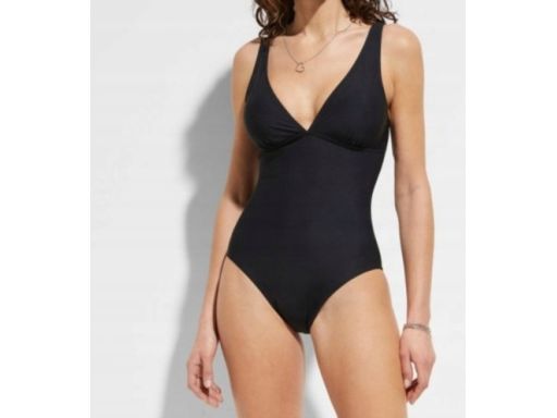 B.P.C kostium jednoczęściowy czarny z marszczeniami 46.