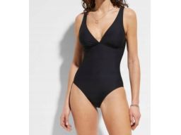 B.P.C kostium jednoczęściowy czarny z marszczeniami 46.