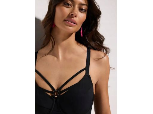 B.P.C czarny kostium kąpielowy na fiszbinach ^46(90D)