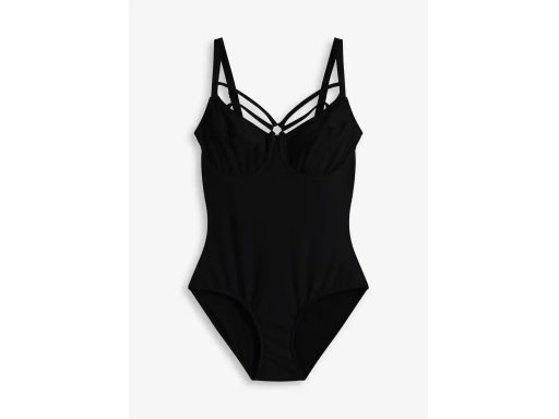 B.P.C czarny kostium kąpielowy na fiszbinach ^46(90D)