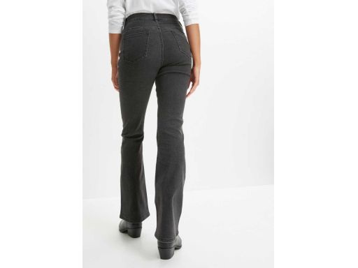 B.P.C szare spodnie jeansowe z dżetami damskie rozszerzane 40.