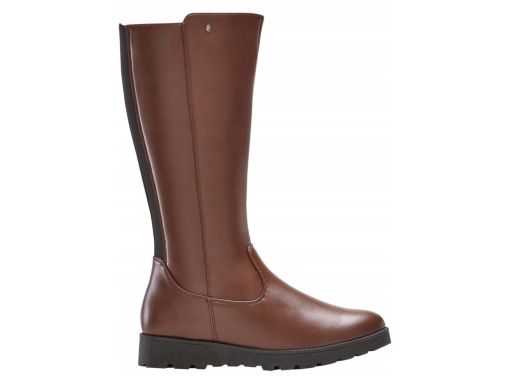 B.P.C kozaki eko skóra brązowe z elastycznymi gumami czarnymi 36.