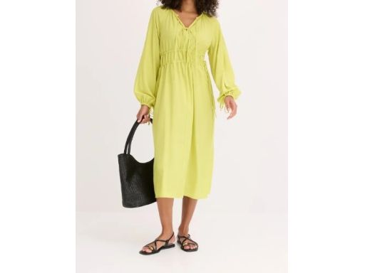 B.P.C sukienka tunikowa limonkowa 40.