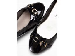 B.P.C baleriny czarne lakierowane ^35