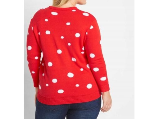 B.P.C sweter ciążowy bożonarodzeniowy świąteczny mikołajem ^40/42