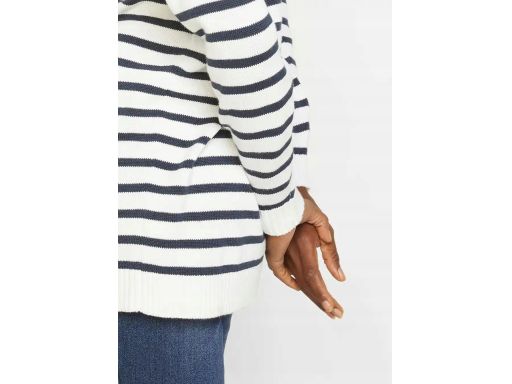 B.P.C sweter w paski ze stójką i zamkiem ^36/38