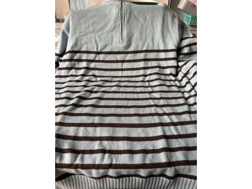 B.P.C sweter w paski ze stójką i zamkiem ^36/38