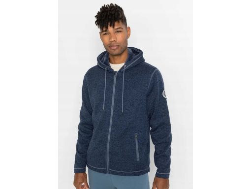 B.P.C bluza męska indigo z kapturem ocieplana S.