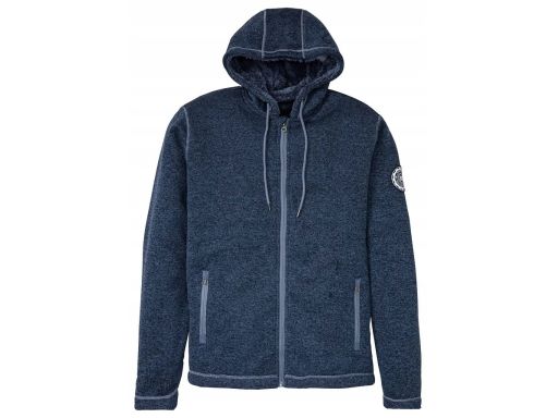 B.P.C bluza męska indigo z kapturem ocieplana S.