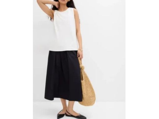 B.P.C top biały ze złotą sprzączką ^48/50