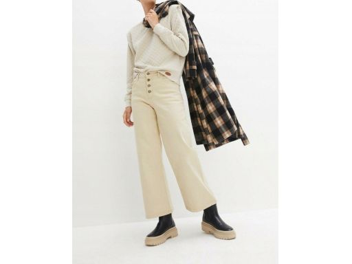 B.P.C szerokie jeansy 7/8 beżowe ^44