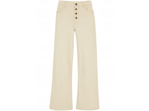 B.P.C szerokie jeansy 7/8 beżowe ^44