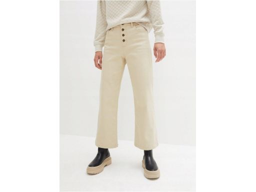 B.P.C szerokie jeansy 7/8 beżowe ^44