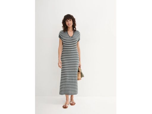 B.P.C sukienka długa dzianinowa w paski r.48/50