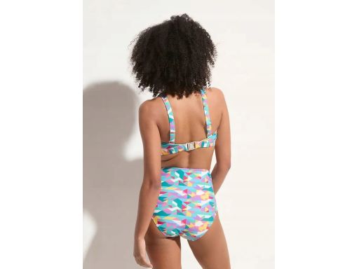 B.P.C bikini bustier wielokolorowe z figami wysoki stan ^46