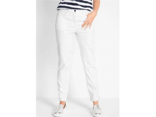 B.P.C jeansy damskie białe ze stretchem ^42