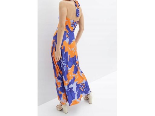 B.P.C sukienka z dekoltem halter kolorowa 36/38.