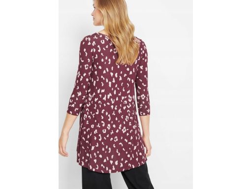 B.P.C dłuższa luźna bluzka zielona w ciapki 40/42