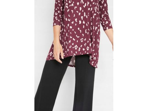 B.P.C dłuższa luźna bluzka zielona w ciapki 40/42