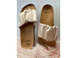 B.P.C klapki na korku różowe ^36