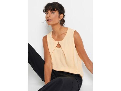 B.P.C top pastelowy z wycięciem 40/42.