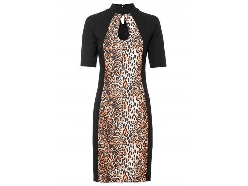 B.P.C sukienka ołówkowa sexi w cętki r.36/38