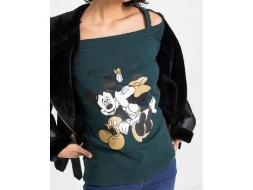 B.P.C bluzka Myszka Miki odkryte ramię zielona 36/38