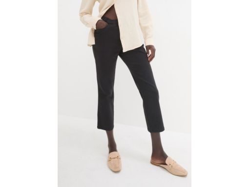 B.P.C jeansy 7/8 czarne damskie r.52