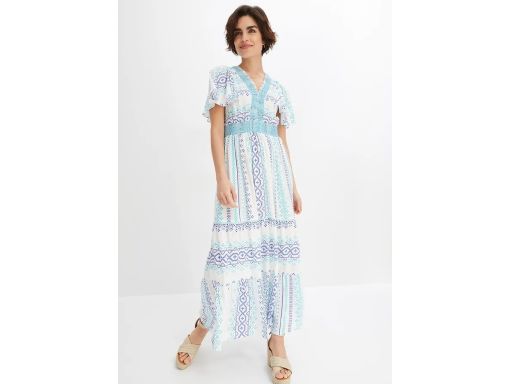 B.P.C wzorzysta sukienka długa r.40