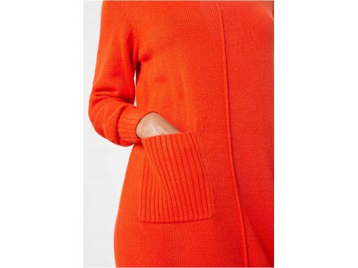 B.P.C sukienka dzianinowa z golfem czerwona r.36/38