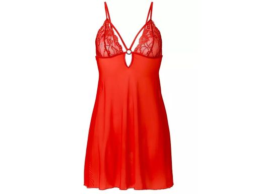 VENUS koszulka nocna czerwona z paskami 48/50.