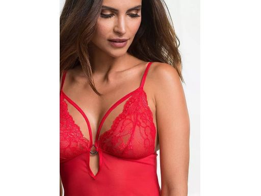 VENUS koszulka nocna czerwona z paskami 48/50.