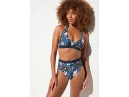 B.P.C bikini z wiązaniem na szyi i figami z wysokim stanem r.44
