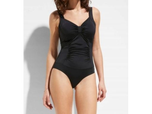 B.P.C kostium jednoczęściowy marszczony czarny 46.