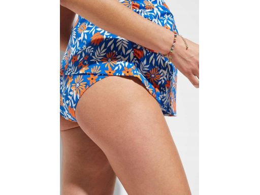 B.P.C tankini ciążowe niebiesko pomarańczowe w kwiaty ^36