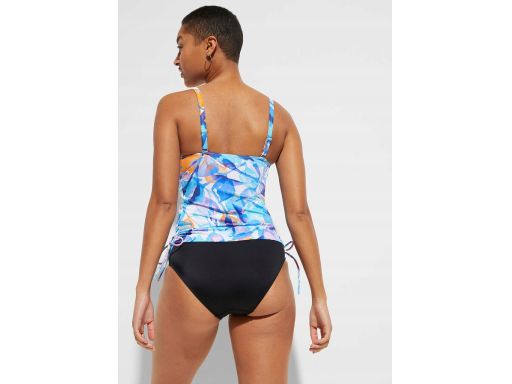 B.P.C tankini wielokolorowe we wzory z czarnymi figami 50.