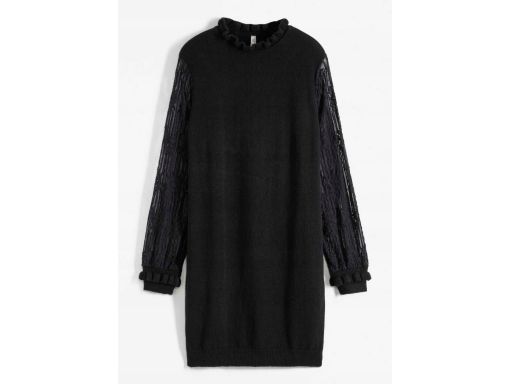 B.P.C sukienka dzianinowa z koronkowymi rękawami r.40/42