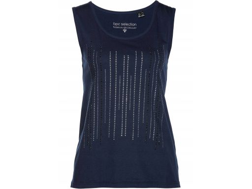 B.P.C top granatowy z kamyczkami r.40/42