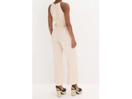 B.P.C beżowy kombinezon wiązany wiskozowy ^36