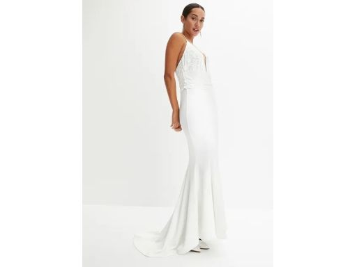 B.P.C suknia ślubna romantyczna z cekinami r.46