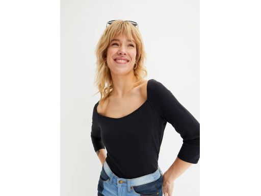 B.P.C czarna bluzka bawełniana ^32/34