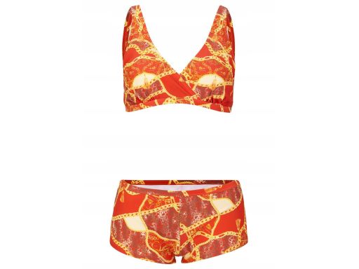 B.P.C bikini z bokserkami czerwone z nadrukiem 40.