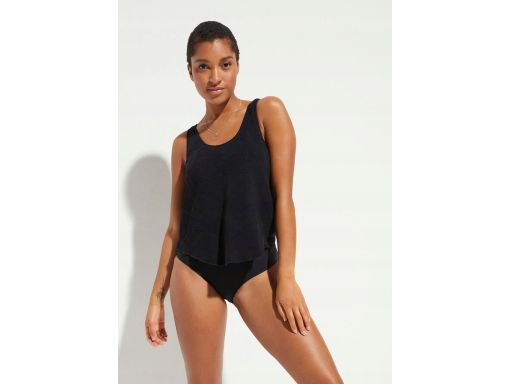 B.P.C kostium jednoczęściowy czarny efekt tankini ^50